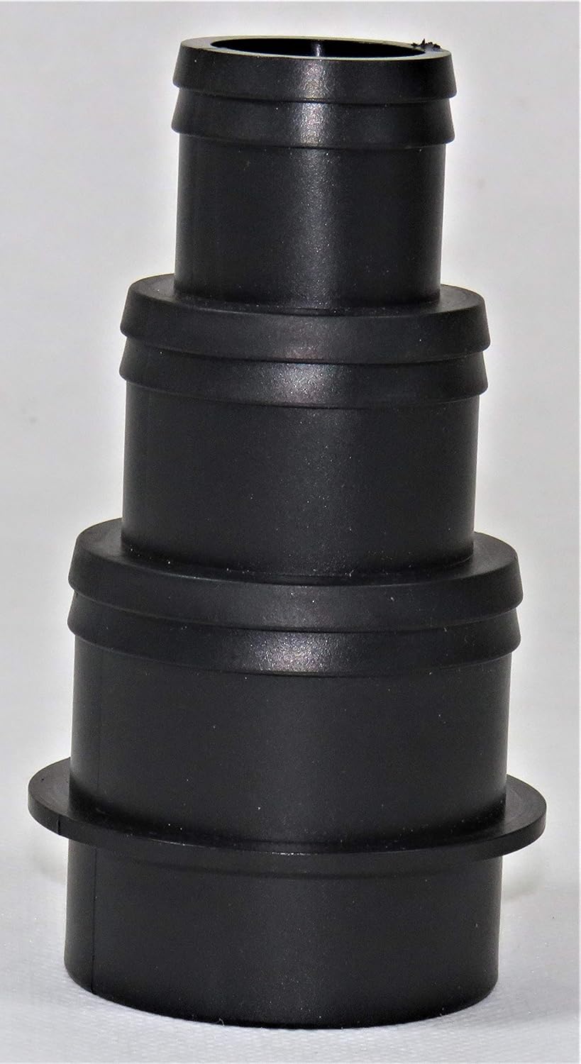 50mm 4 Stepped Black HoseTail (koi fish pond pump filter tank pipe
