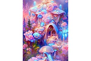 Lunyloer 5D Diamond Painting, DIY Diamond Art Kits for Adults Beginner, Full Drill Diamond Dots Paintings with Diamonds Gem Art and Crafts Diamond Embroidery Craft Kits for Home Wall Decor 12x16inch