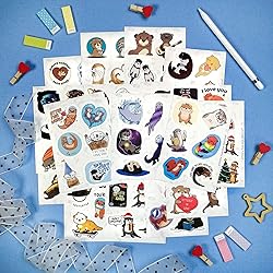 100Pcs Sea and River Otter Stickers for Laptop and