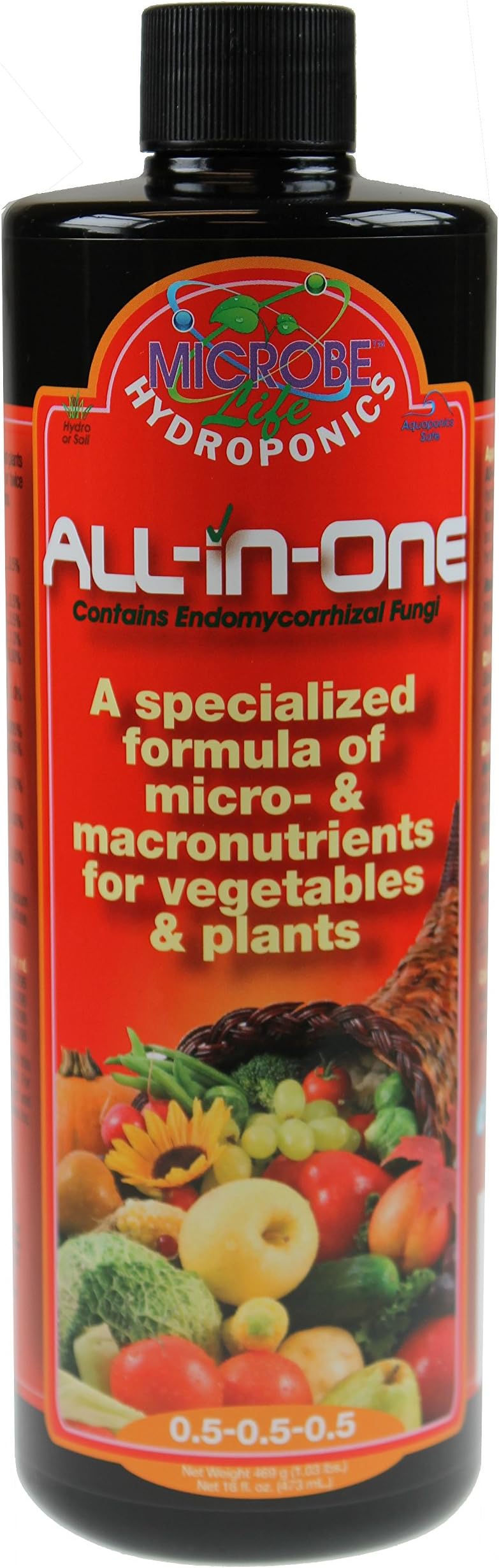 Microbe Life Hydroponics PH21363 All-in-One Fertilizer (16 Ounce - 1 Pint)