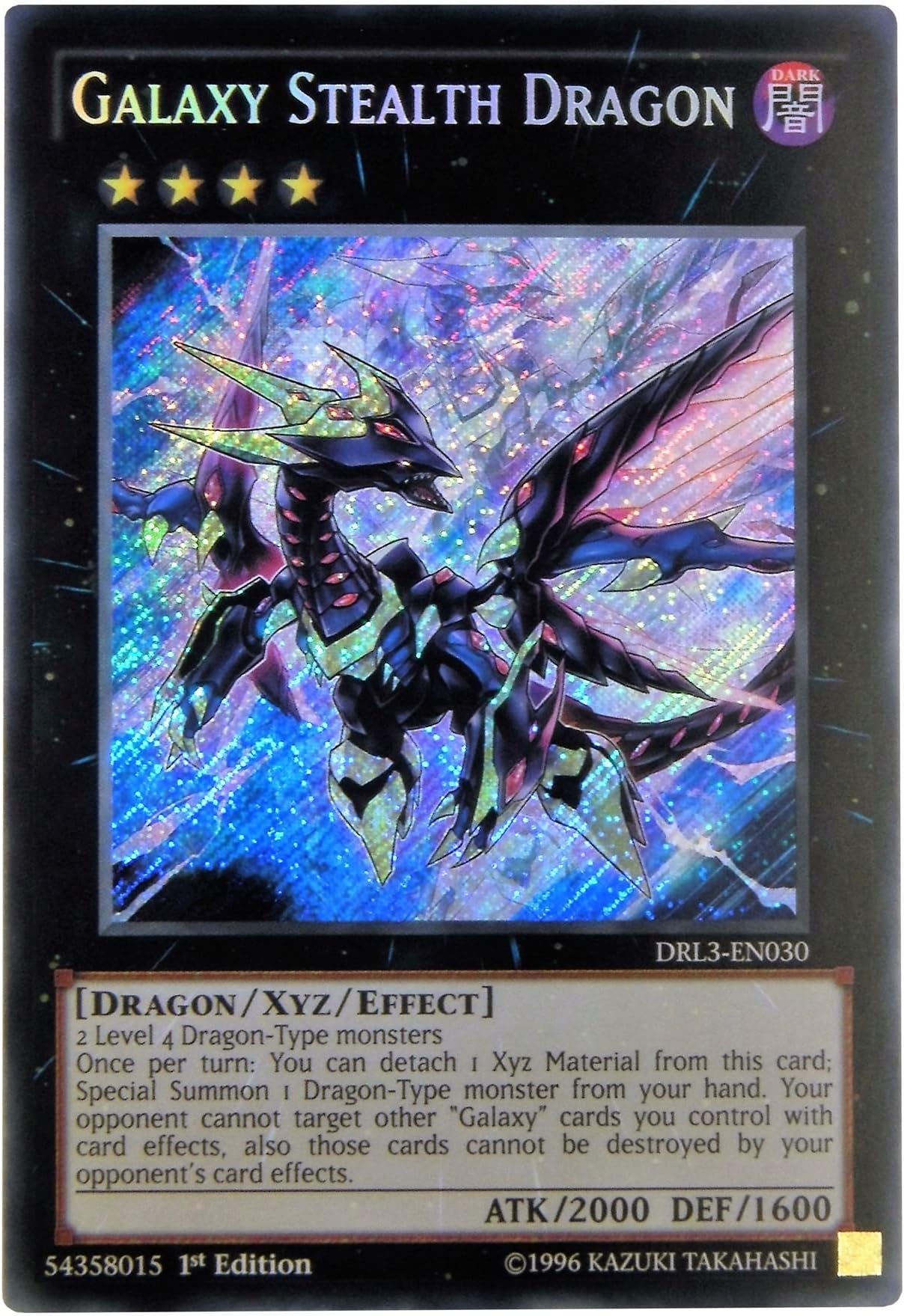 Yu-Gi-Oh! Galaxy Stealth Dragon DRL3-EN030 Secret Rare