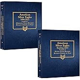 Whitman US American Silver Eagle Coin Album Two Volume Set Starting 1986#3395 and #4898