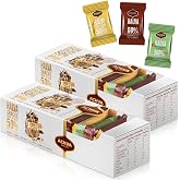 Variety Pack of Halvah Marble, Vanilla, and Walnut Israel Candy Bars&ndash; Vegan-Friendly, Certified Kosher Snacks with No Dairy or Gluten by Achva, 25 g. Each (2 Pack)