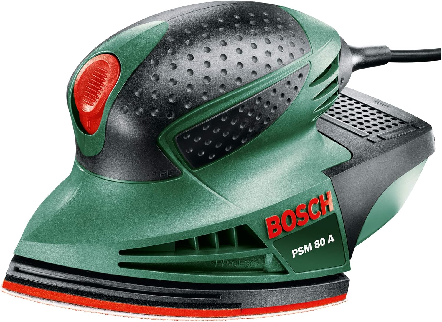 Bosch Multi Sander PSM 80 A (80 Watt, 3 x Sanding Sheets Included, in