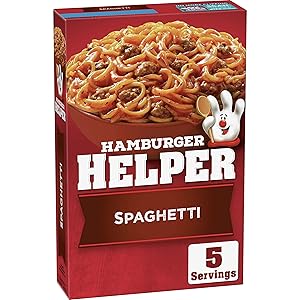 Betty Crocker Hamburger Helper, Spaghetti Hamburger Helper, 6.6 Oz Box (Pack of 12)
