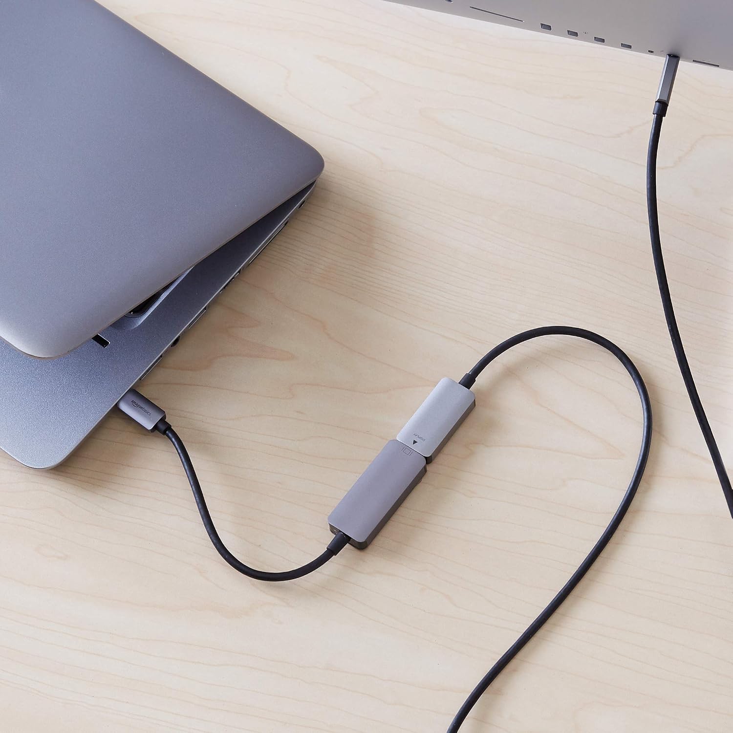 Amazon Basics Aluminum Uni-Directional USB-C (Source) to DisplayPort (Display) Adapter (4K@60Hz), Thunderbolt 3 Compatible, Grey - Image 5