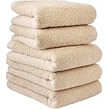 hiorie(ヒオリエ) 日本製 ホテルスタイルタオル フェイスタオル 5枚セット ベージュ(選べる18色) 瞬間吸水