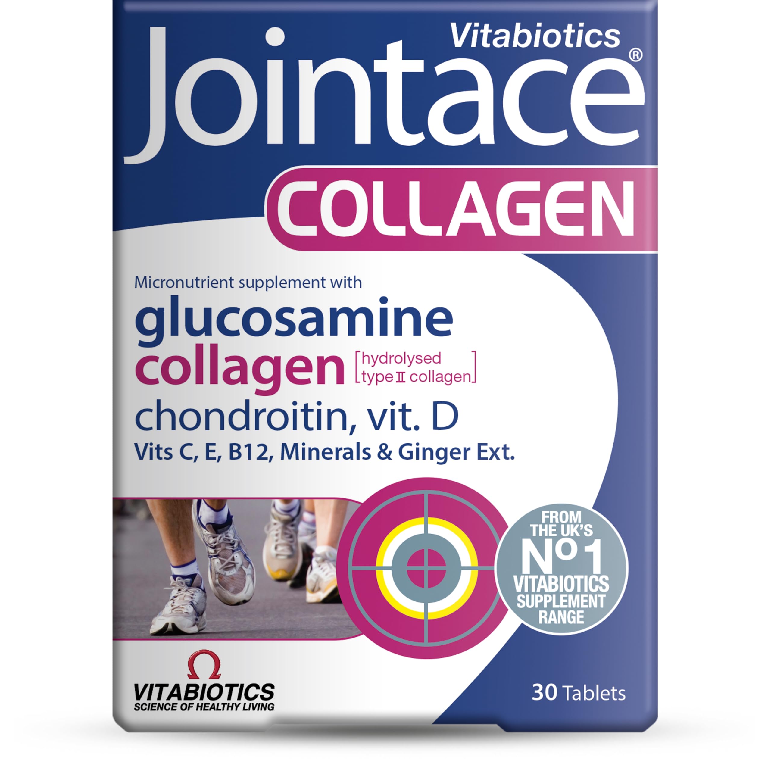 Jointace Collagen - Advanced Joints & Cartilage Support - Includes Collagen, Glucosamine & Chondroitin & Ginger