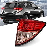 Huray Outer Tail Light for Honda HRV 2016 2017 2018 Taillight Assembly Brake Lamp Replacement HO2805109 Passenger Side (Right)