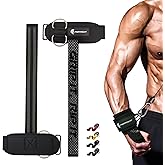 Double-Side Anti-Slip PERYOLYF Lifting Straps with D Ring - Adjustable Gym Straps for Deadlifts, Weightlifting & Cable Machine - Thick Wrist Support for Men & Women