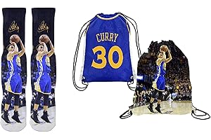 Forever Fanatics Curry Kids Basketball Socks for Fans Stitched Crew Socks