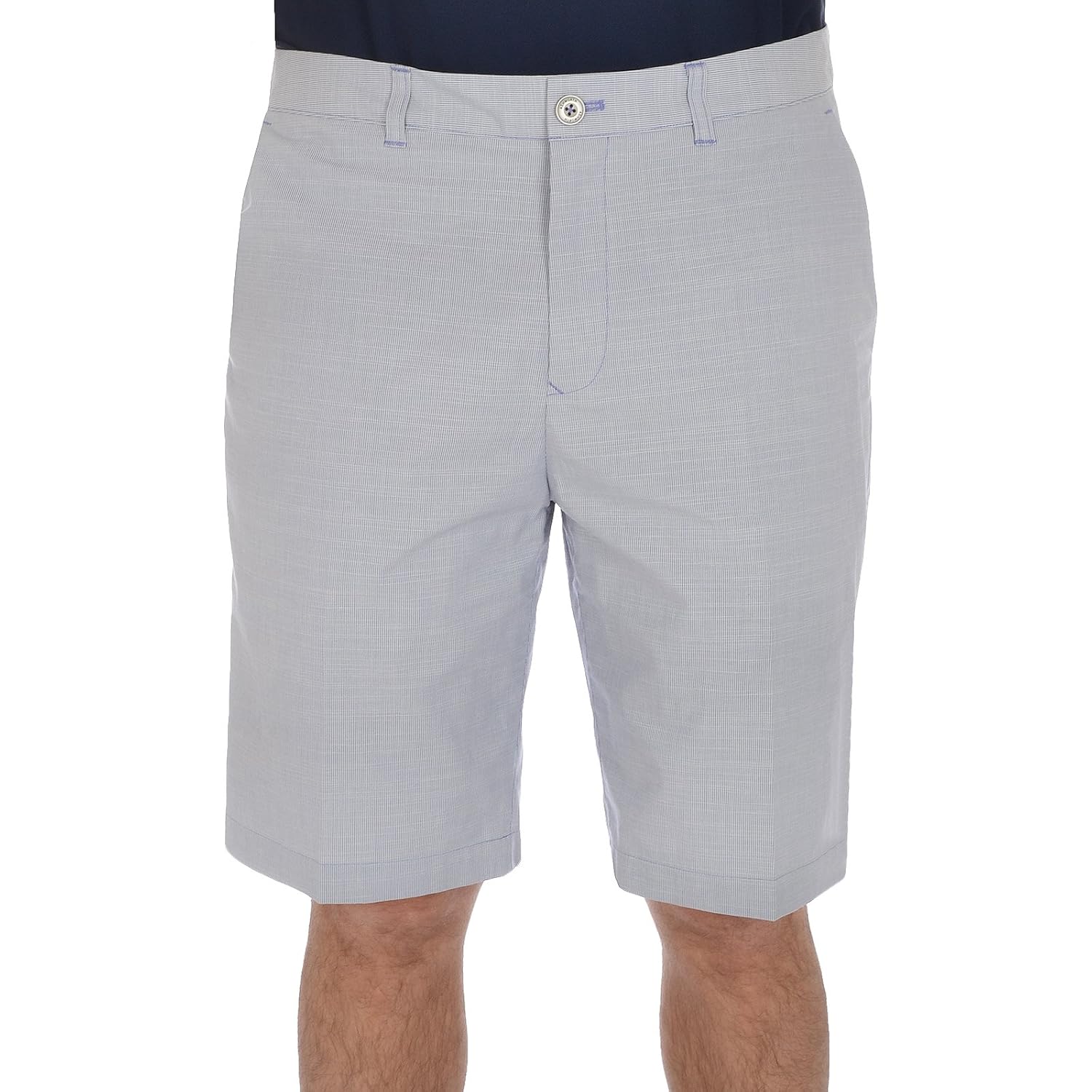 Ashworth Stretch Mens Pinstripe Flat Front Golf Shorts - Grey - W34: Amazon.co.uk: Sports & Outdoors