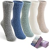 SISOSOCK Fuzzy Cozy Warm Socks for Women-Winter Home Thick Wool Soft Sleeping Socks-Perfect Gifts for Women