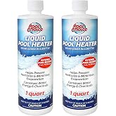 SpaChoice 1-Quart 2-Pack Premium Liquid Pool Heater Solar Cover in a Bottle | Liquid Solar Blanket for Pool, Helps Prevent Heat Loss, 4 ounces per 15,000 gallons of water every 2 weeks, Made in USA