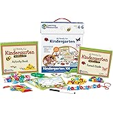 Learning Resources All Ready for Kindergarten Readiness Kit - Classroom Must Haves, Toddler Activities, Homeschool Supplies, Learn to Read, Spelling , Alphabet Kindergarten Workbook