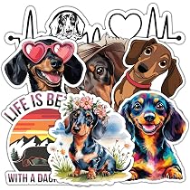 Pegatina «Regalos Del Perro Salchicha, Perro De La Salchicha De Frankfurt Perrito Del Doxie Perro Del Perro Salchicha Camisas Del Perro Salchicha De Rvyalkov