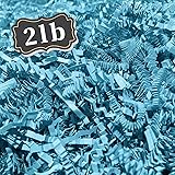 ZEBMOON 2 LB Blue C Crinkle Cut Paper Shred Filler