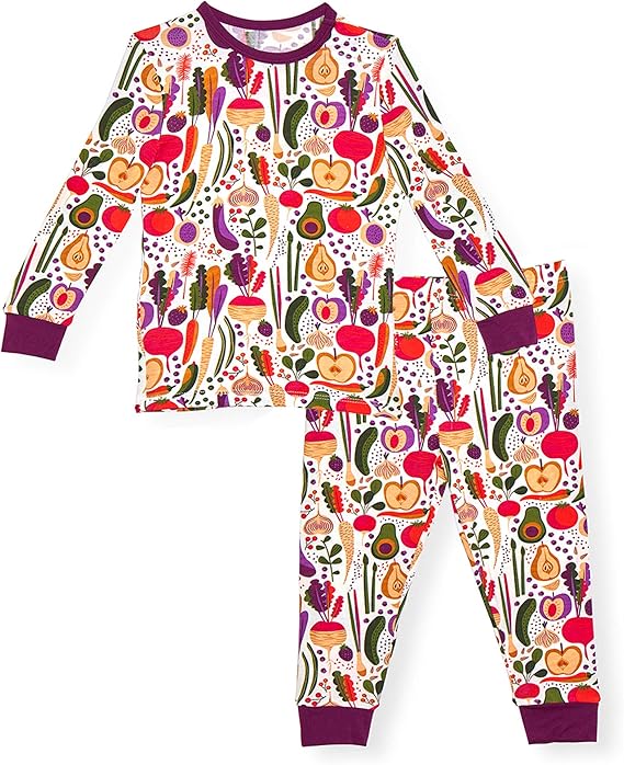 Me Soft Modal 2 Piece Toddler Pajamas Set for Boys and Girls with Easy