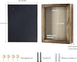 Love-KANKEI 8x10 Shadow Box Frame with Linen Back Display Medals Carbonized view 4