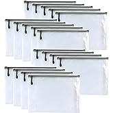 Oaimyy-18 PCS-3"x 5" inchs-Zipper Pouch, Puzzle Storage Bag Plastic Zip Pouches File Folders Bags for Organizing,Office Supplies, Board Game Organization,Home Storage-Black