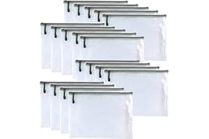 Oaimyy-18 PCS-3"x 5" inchs-Zipper Pouch, Puzzle Storage Bag Plastic Zip Pouches File Folders Bags for Organizing,Office Supplies, Board Game Organization,Home Storage-Black