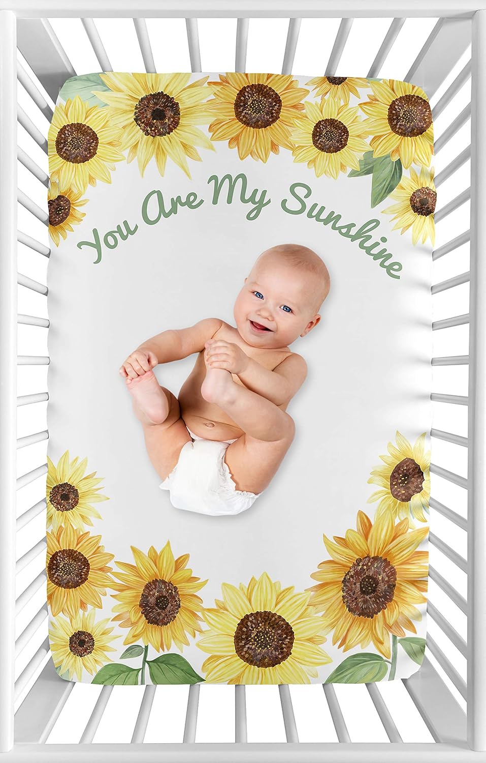 sunflower crib set