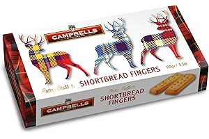 Campbells Shortbread Fingers Thistle | 150g | Authentic Scottish Delicacy for Tea-Time Indulgence | Premium Quality Ingredients | Traditional Craftsmanship