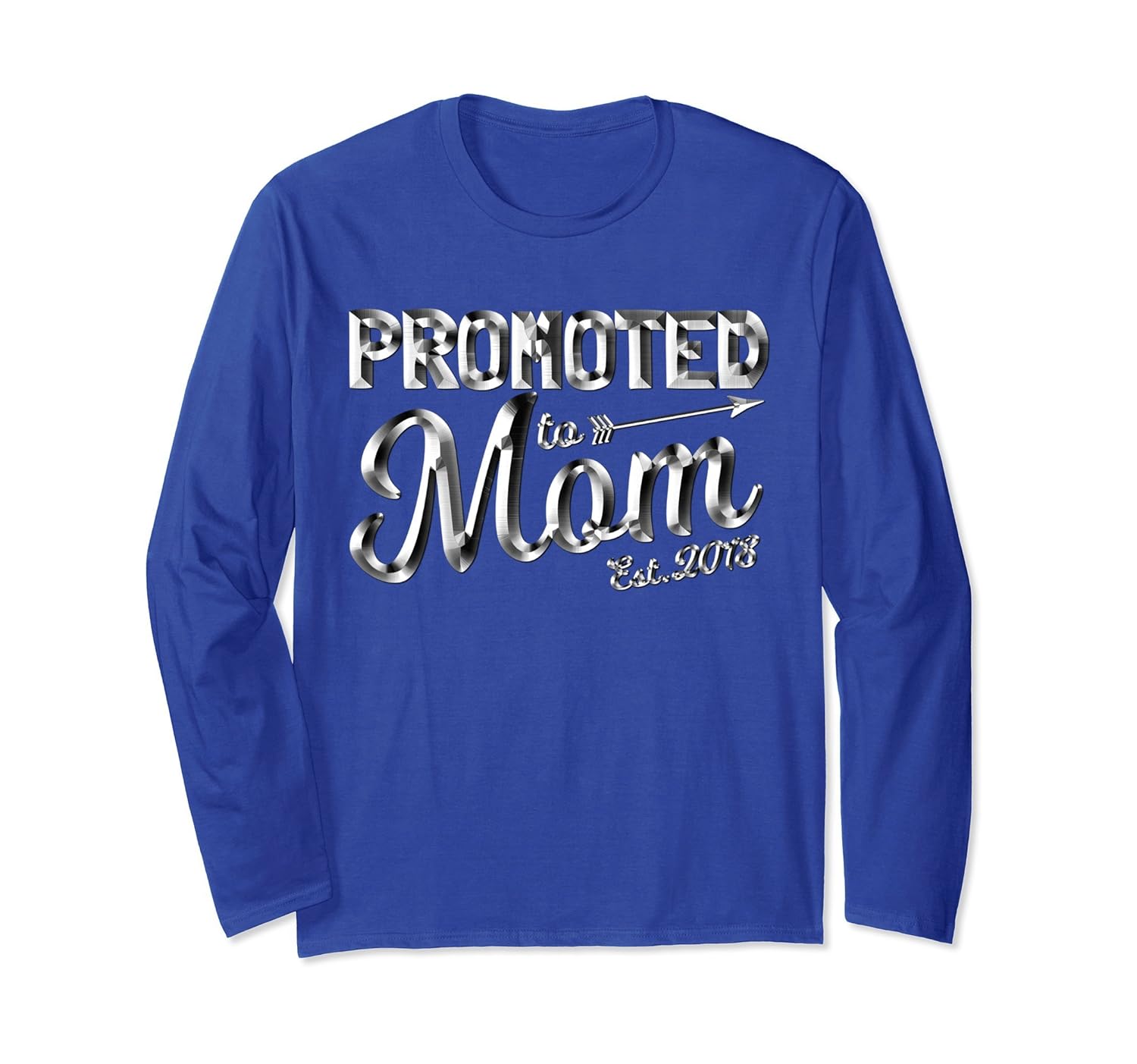 Get Promoted To Mom Est. 2018 Long Sleeve Baby Shower Gift-anz