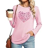 Breast Cancer Shirts for Women: Breast Cancer Awareness Ahirt Pink Ribbon T-Shirt Inspirational Cancer Support Tee Tops