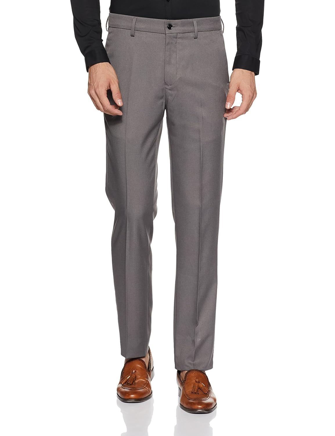 arrow men's pleat-front formal trousers