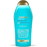 OGX Radiant Glow + Argan Oil of Morocco Extra Hydrating Body Lotion for Dry Skin, Nourishing Creamy Body & Hand Cream for Sil