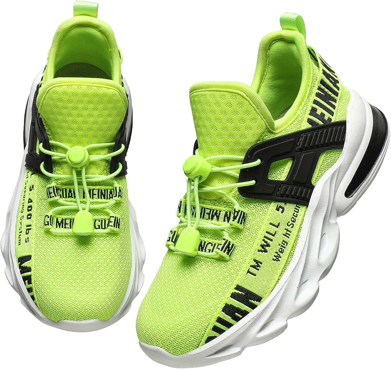 boys laceless running shoes