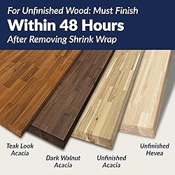 48 x 25 x 1.5 Hevea Butcher Block