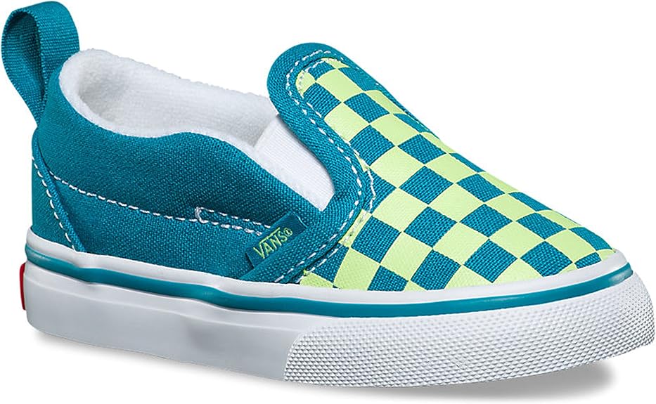 checkered slip on vans junior