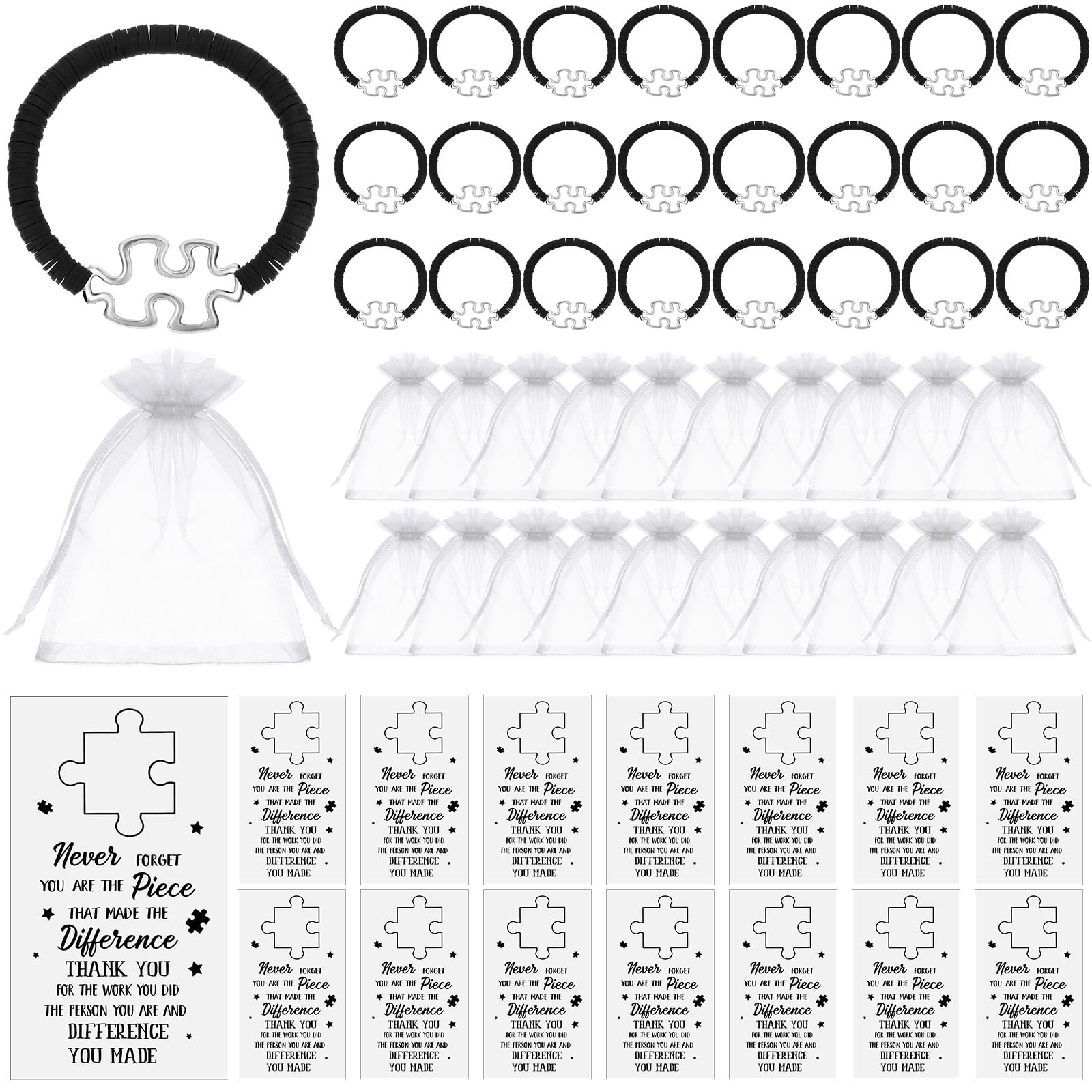 Treela 25 Sets Staff Employee Appreciation Gifts Include 25 Team Puzzle ...