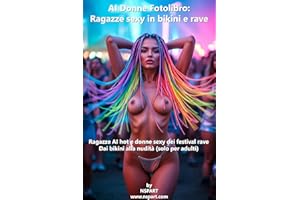 AI Donne Fotolibro: Ragazze sexy in bikini e rave: Ragazze AI hot e donne sexy dei festival rave Dai bikini alla nudità (solo