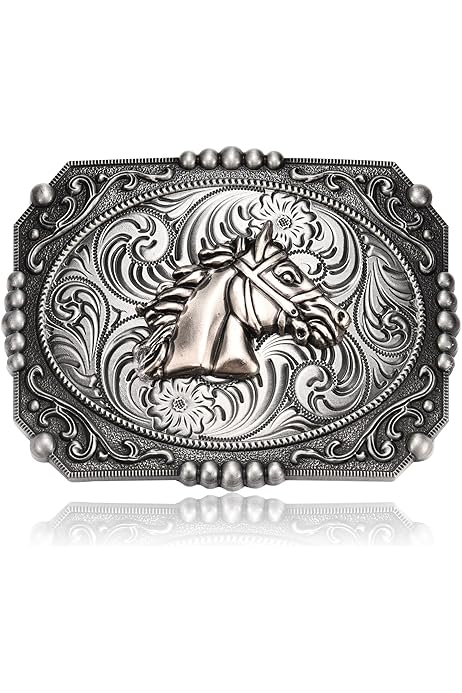 Ariat Belt Buckle Guranse Belt Buckle With Horse And Bull Prayer