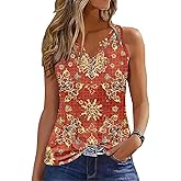Disamer Tank Tops for Women 2026 Summer Casual Button Down Shirts Loose Fit V Neck Sleeveless Tshirt Blouse