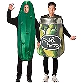 Rasta Imposta Pickle Jar and Ultimate Pickle Condiment 2 Piece Halloween Costume Set, Adult, One Size