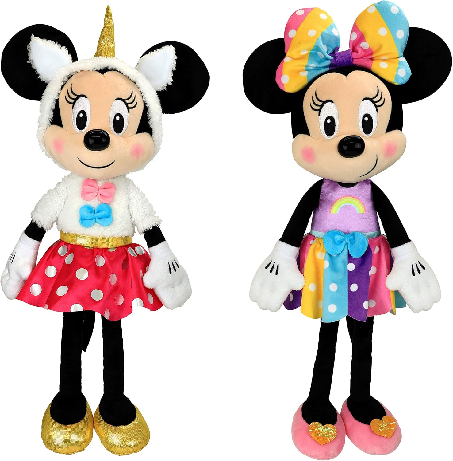 minnie mouse with unicorn toy