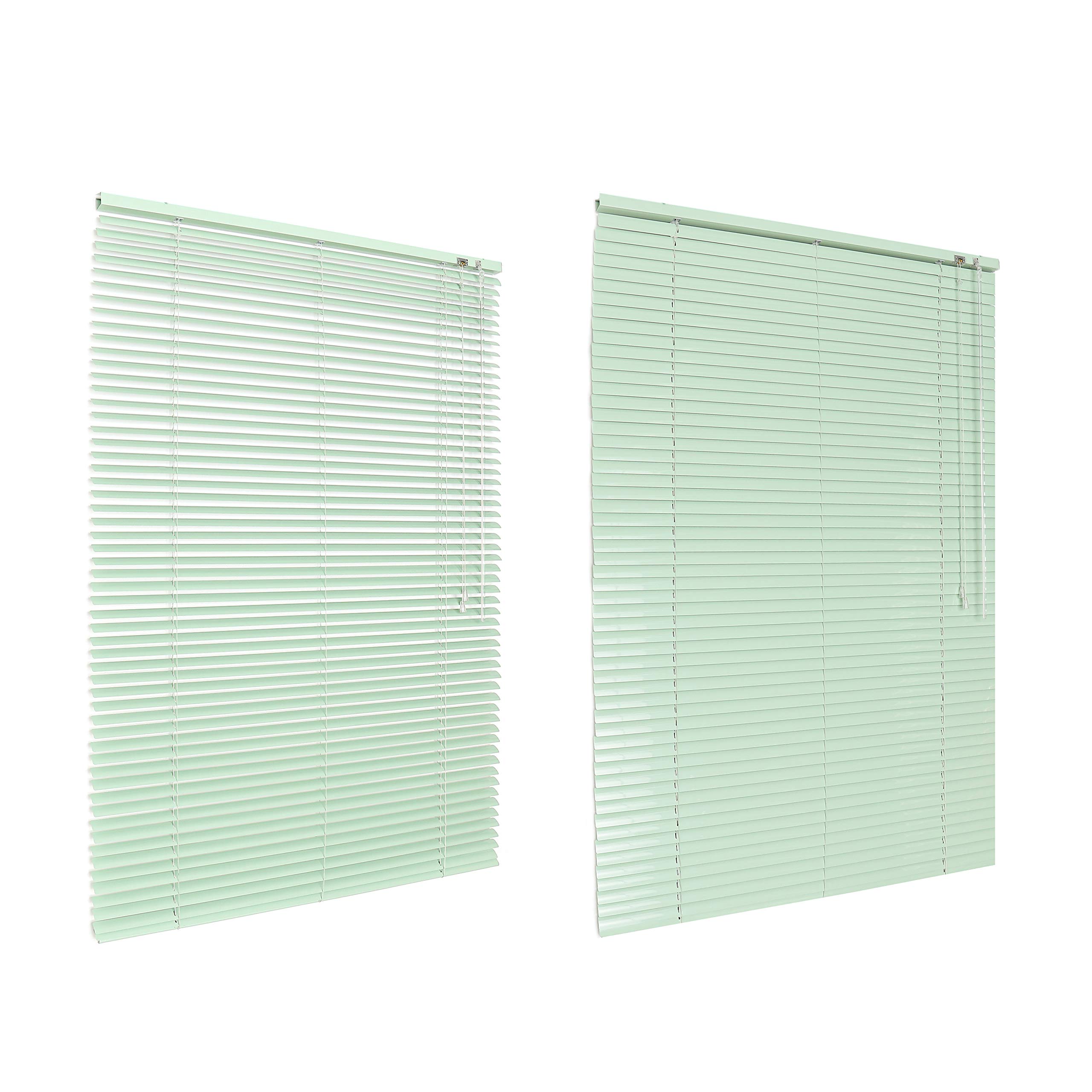 HSYLYM Aluminum Venetian Blinds (120 * 130cm, Green)