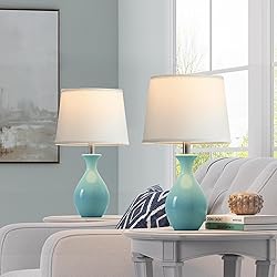 PARTPHONER Table Lamp Set of 2, Modern Ceramic