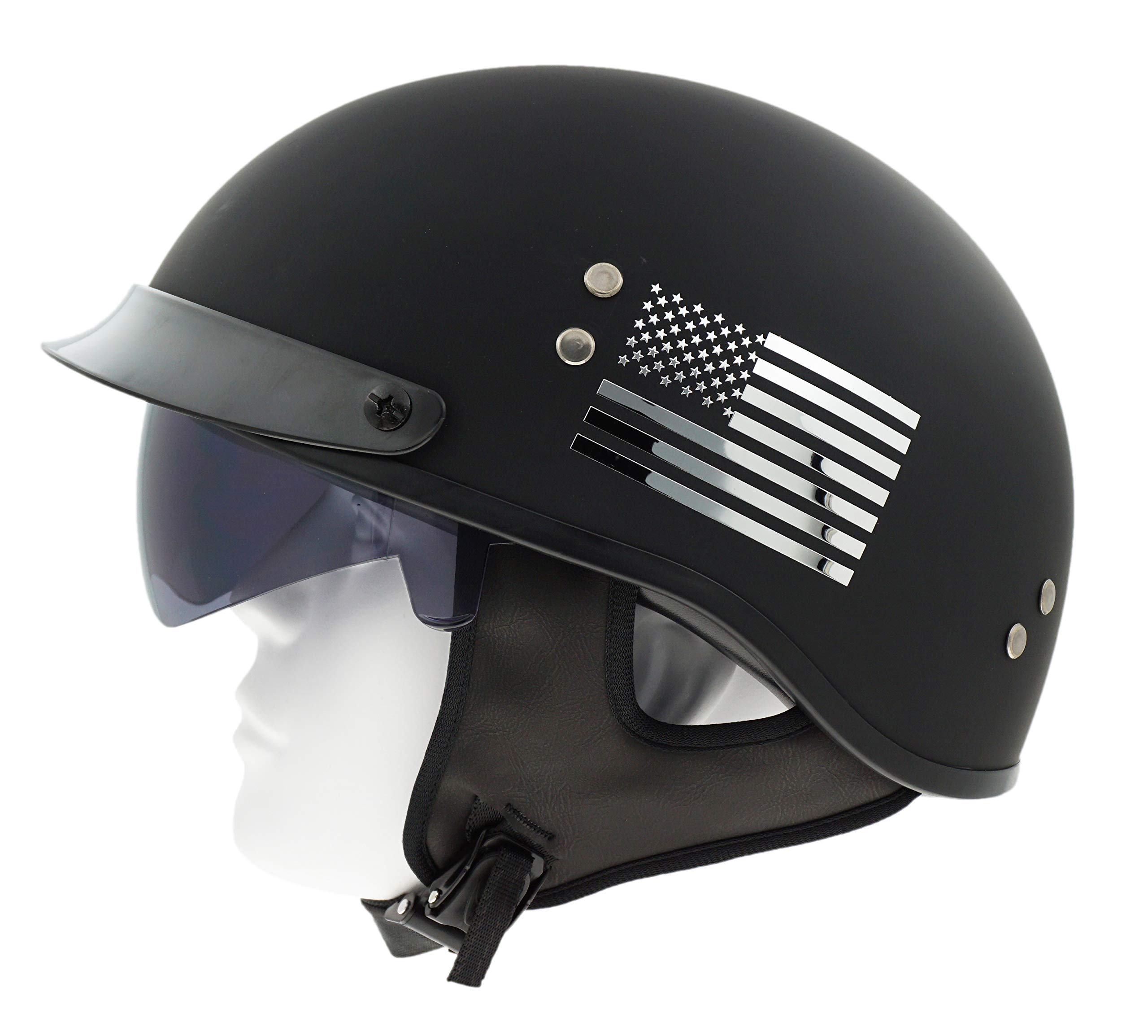 Wheeling Motorcycle Bike Biker ATV Visor Half Open