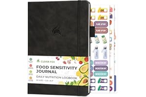Clever Fox Food Sensitivity Journal – Daily Intolerance & Symptom Log for IBS, Diabetic, Low Fodmap, Elimination Diet – Healt