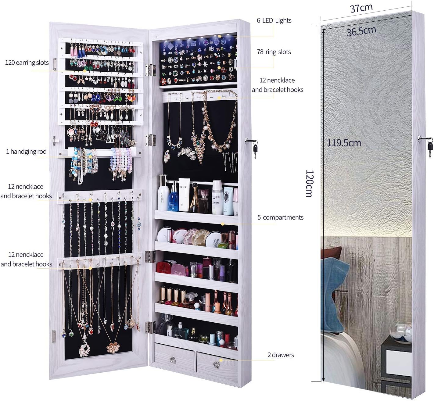 Armoire à Bijoux Murale Amazon almoire