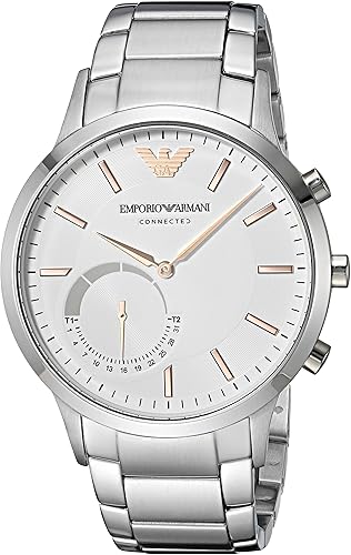 emporio armani black hybrid smartwatch