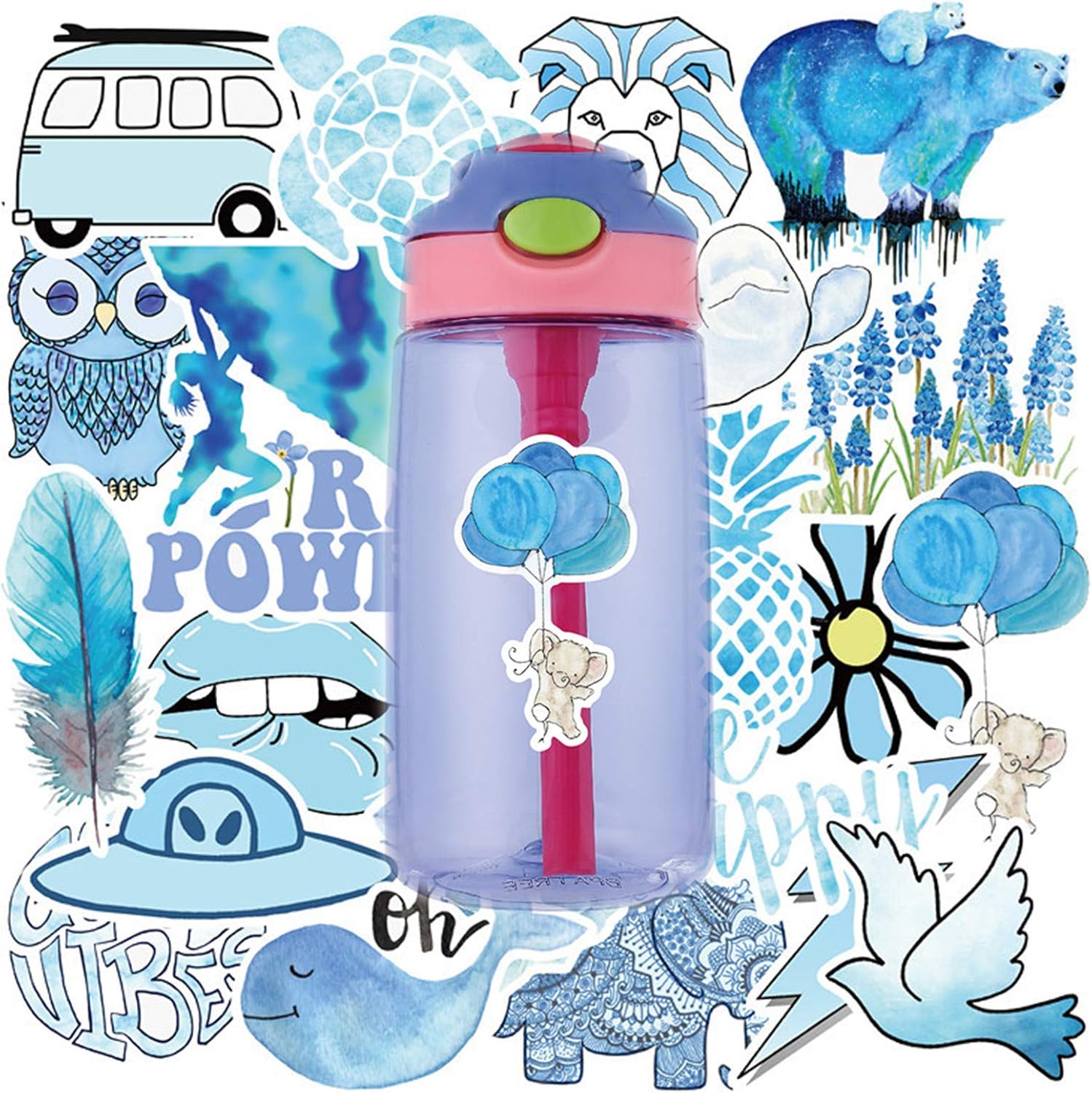 diy hydroflask stickers