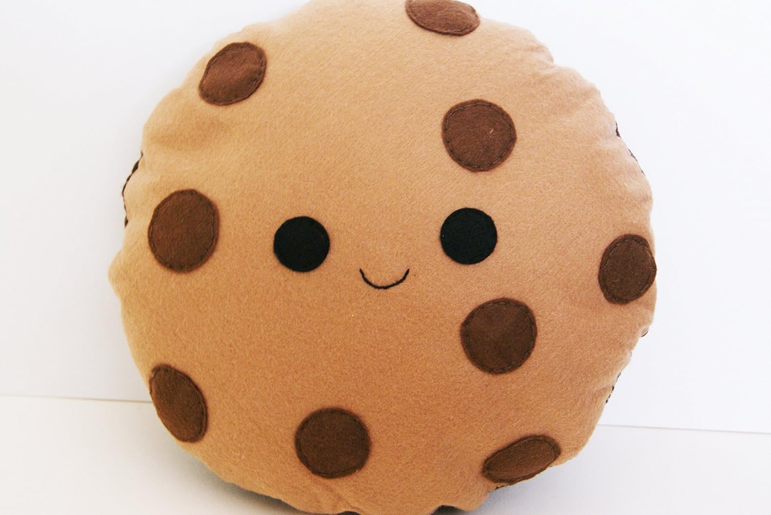 Happy Chocolate Chip Cookie Cushion Cute Pillow Smiling