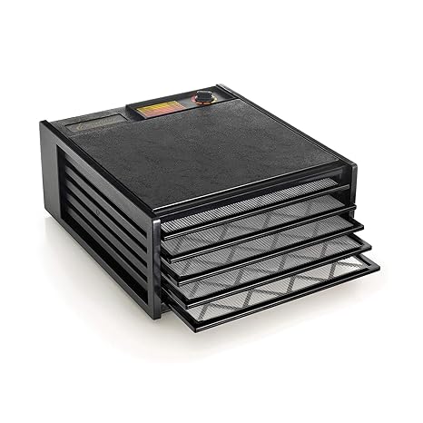 Excalibur 3500b 5 Tray Electric Food Dehydrator With Adjustable Thermostat Accurate Temperature Control Faster And Efficient Drying Includes Guide To
