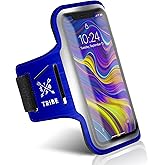 TRIBE Running Phone Holder Armband. iPhone & Galaxy Cell Phone Sports Arm Bands for Women, Men, Runners, Jogging, Walking, Ex